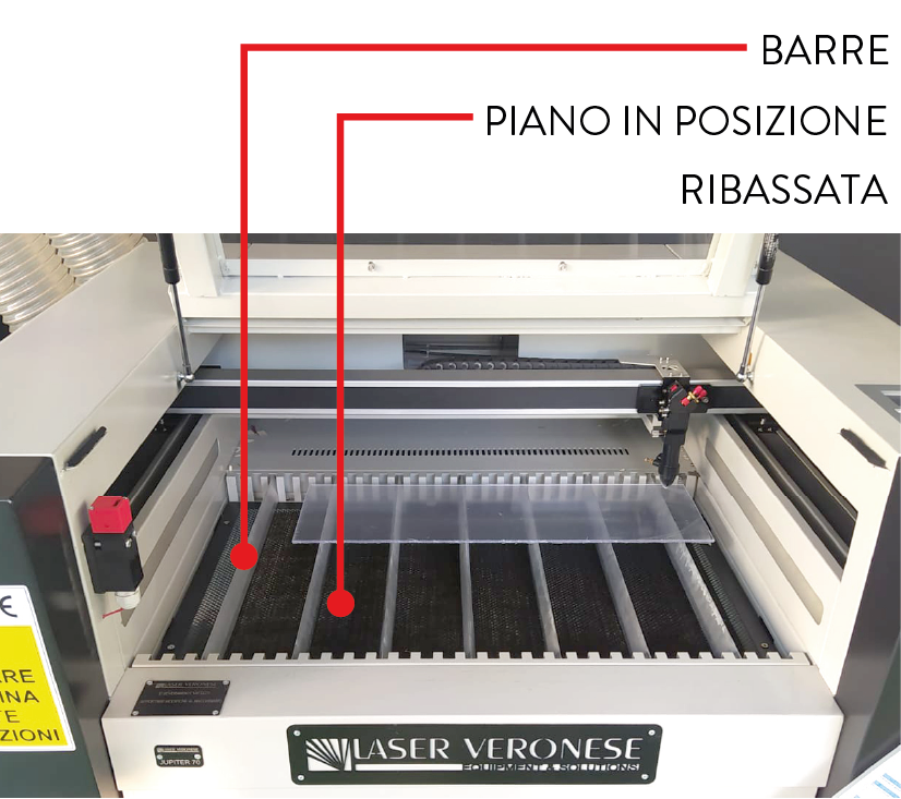 taglio laser piano barre