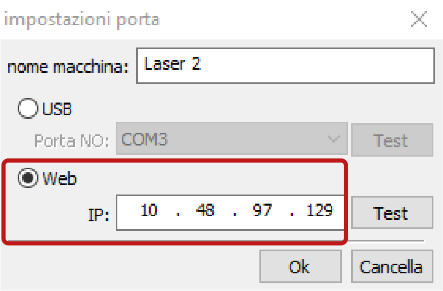 taglio laser web IP