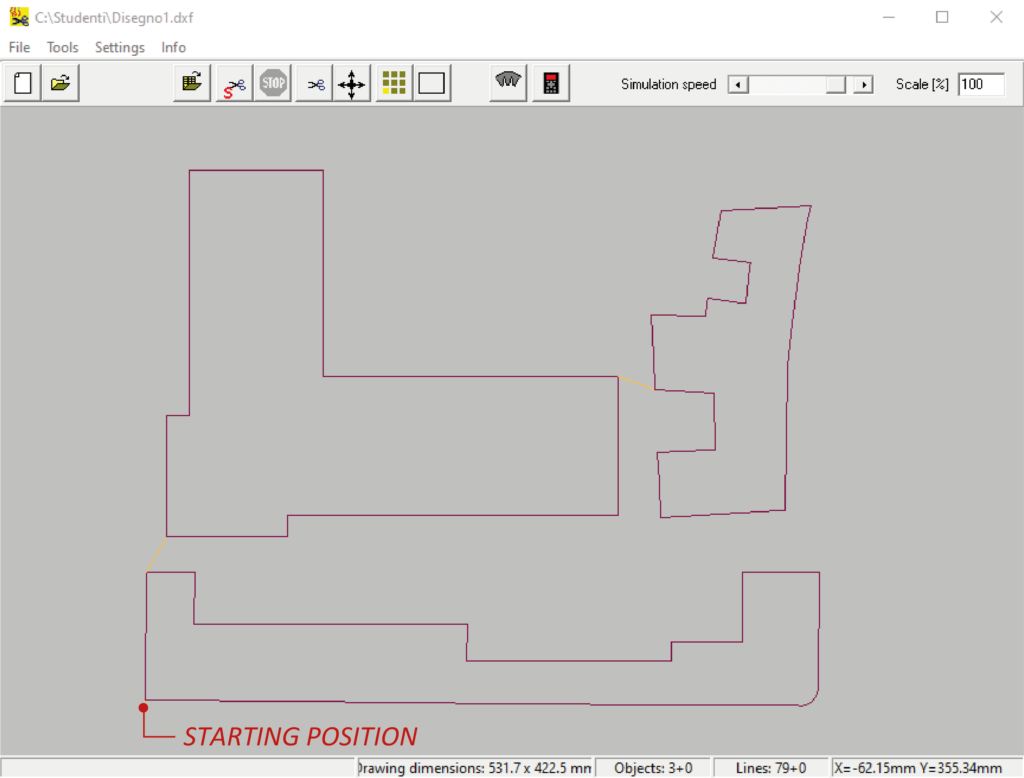 wire cutting partenza 2